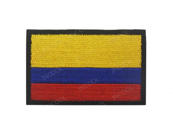 Amérique américaine Canada Dominique Brésil Mexique Venezuela Equateur Panama Colombie pays national 3D Patches brodées Badges drapeaux