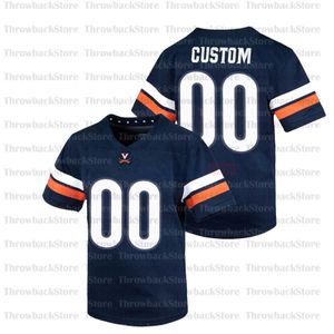 American American Wear College Football College Football Wear Custom Virginia Cavaliers Jersey #14 Noah Taylor S #5 Brennan Armstrong #21 W