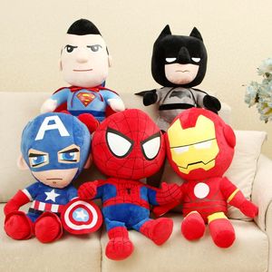 American y Batman Spider Heroes Doll Toys DC Plush Movie Iron Gift Niños Cepml