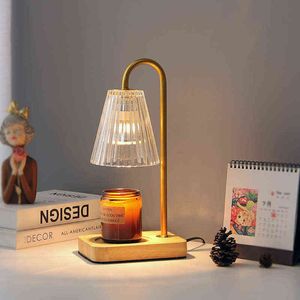 American Aromatherapy Lamp Home Creative Simple Timing Diming Wax oven metalen lamp Home Decoratie kaarslamp H220423