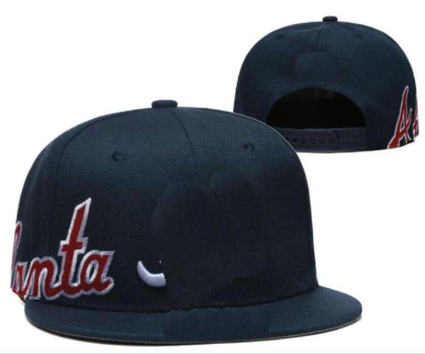 Baseball américain Atlanta Snapback Los Angeles Chapeaux New York Chicago LA NY Pittsburgh Designer de luxe Boston Casquette Sports Hat Strapback Casquette réglable a52