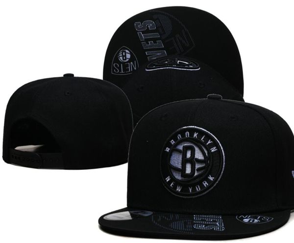 American Basketball Brooklyn'''Nets'''snapback Hats Teams Luxury Designer Finals Champions Locker Casquette Sports Hat Strapback Snap Back Adjustable Cap A1