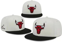 American Basketball Chicago "Bulls" Snapback Hats Teams Luxury Designer Finals Champions Locker Casquette Sports Hat Strapback Snap Back Adjustable Cap A0