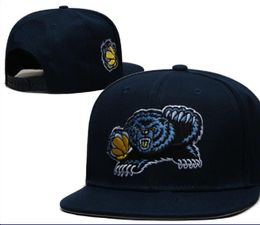 Amerikaanse basketbal grizzlies snapback hoeden teams luxe designer finales kampioenen kleedkamer casquette sport hoed strapback snap terug verstelbare cap a2