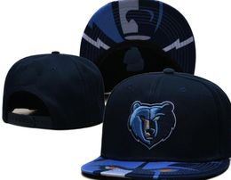 Amerikaanse basketbal grizzlies snapback hoeden teams luxe designer finales kampioenen kleedkamer casquette sport hoed strapback snap terug verstelbare pet