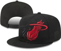 American Basketball Miami'''heat'''snapback Hats Teams Luxury Designer Finales Champions Board Casquette Sports Hat Strapback Snap Back Adjustable Cap a