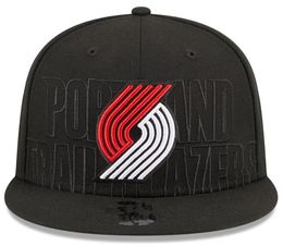 American Basketball "Blazers" Snapback Hats 32 équipes Luxury Designer Finals Champions Locker Casquette Sports Hat Strapback Snap Back Adjustable Cap A10