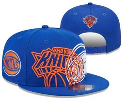 American Basketball "Knicks" Snapback -hoeden 32 teams luxe designer finales kampioenen kleedkamer casquette sport hoed strapback snap terug verstelbare pet b1