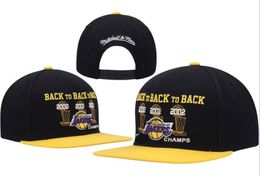 American Basketball "Lakers" Snapback Hats Teams Luxury Designer Finales Champions Casquette Sports Hat Strapback Snap Back Adjustable Cap A10