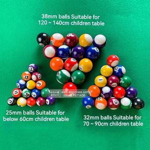 American Billard Table Balls 16pcs 25mm32mm38mm accessoires de snooker professionnel jeu jeu jouet kild