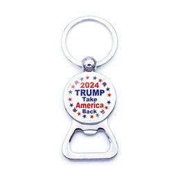 American Bottle Opender Election Metal Key Ring Pendant USA 2024 Trump Beer Openders S 2024