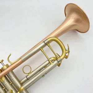 Modèle de marque américaine trompette haut de gamme, instrument de musique en bronze phosphoreux brossé amplifie la qualité sonore et trompette épaisse