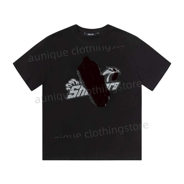 Marque américaine Trapstar Couple d'hommes à manches courtes Ins Street Summer Loose Casual T-shirt Femme Trendy Top Lettre Designer Vêtements Mens Designer T-shirt M-3XL