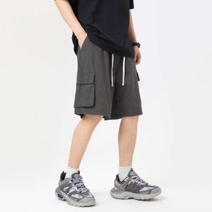 Amerikaanse casual werkkleding shorts, heren zomer dun een rechte buis losse broek, 5/4 broek trend
