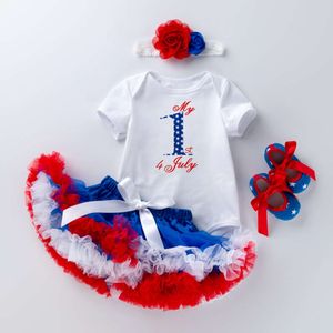 American Celebration Carnival Pasgeboren Baby Cartoon Pack Pi Ha Yi Pengpeng Rok Set Independence Day Baby Clothing