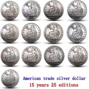 Amerikaanse muntset 1873-1885 -p-s-cc 25 stuks kopie munt313f