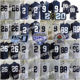 American College Football Wear 150e NCAA Penn State Nittany Lions College # 26 Saquon Barkley 9 Trace McSorley 88 Mike Gesicki 2 Marcus Allen Paterno Maillot cousu