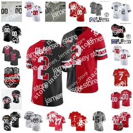 American College Football Wear 2022 NCAA Ohio State Buckeyes Maillot de football universitaire cousu sur mesure 85 Marcus Baugh 53 Randy Gradishar 24