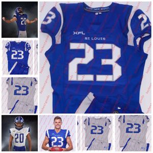 American College Football Wear 2023 St. Louis BattleHawks Jerseys AJ McCarron Nick Tiano Mataeo Durant Brian Hill Kareem Walker Marcell Ateman Hakeem Butler George