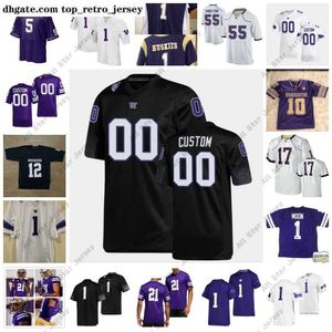 American College Football Wear 3 Jake Browning Jersey 25 Ben Burr-Kirven 56 Nick Harris 99 Greg Gaines 88 Drew Sample 17 Tevis Bartlett 2 Aaron Fuller personnalisé NCAA