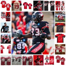 American College Football Wear 9 Jon Cornish Jerseys 19 Bo Levi Mitchell Jersey Custom CFL Calgary Stampeders Jersey 2 Jonathan Moxey 31 Tre Roberson 00 Darius Willia