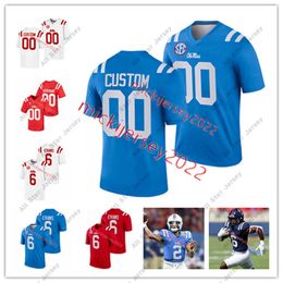 American College Football Wear American College Football Wear Custom Stitched Jersey Mens Youth Ole Miss Rebels Football Miles Battle Jakivuan Brown Markevious Br