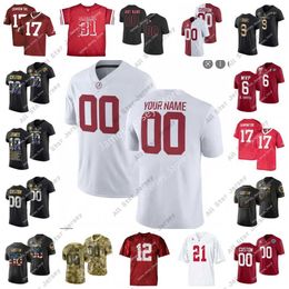 American College Football Wear American College Football Wear NCAA Mens Alabama Crimson Tide maillot de football cousu 3 Cal vin Ridley Damien Harris 4 Jerry Jeudy 2 J