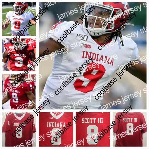 Vêtements de football universitaire américain Vêtements de football universitaire américain Indiana Hoosiers Michael Penix Jr. Football universitaire cousu Jersey Allen