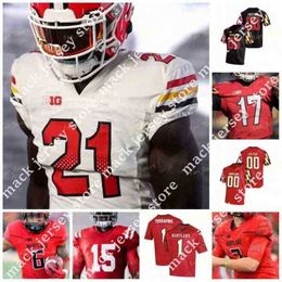 American College Football Wear College Custom Maryland Terrapins Football Jersey NCAA College Javon Leake Dontay Demus Jr. Stefon Diggs Jake