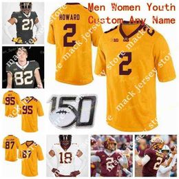 American College Football Wear College NCAA College Jerseys Minnesota Golden Gophers 21 Bryce Williams 22 Mike Brown-Stephens 23 Treyson