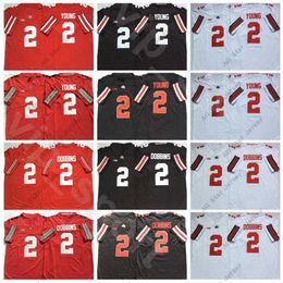 American College Football Wear College Ohio State Buckeyes Football 2 J.K Dobbins Jersey 2 Chase Young University Uniform Ademend borduurwerk en gestikte Red BL