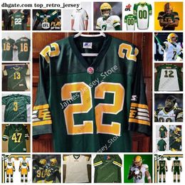 American College Football Wear Custom CFL Edmonton Elks gestikt voetbalshirt 65 Mark Korte 62 Emanuel McGirt 61 Steven Nielsen 56 Kyle Saxelid Tony Washington 94