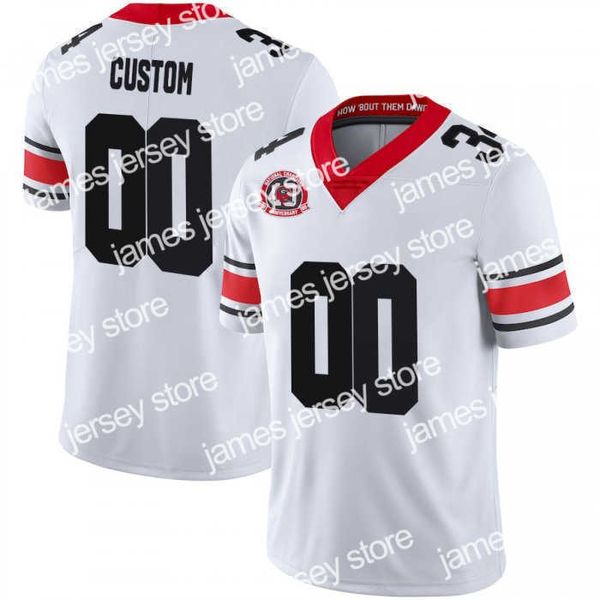 American College Football Wear Custom College Georgia Football Jerseys Elijah Holyfield CKirby Smart JT Daniels Nick Chubb Herschel Walker Rodrigo Blankenship Br