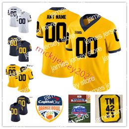 American College Football Wear Custom Football Jersey Mazi Smith Trente Jones Tyler Morris Darrius Clemons Kalel Mullings Cornelius Johnson Trevor Keegan Rayshau