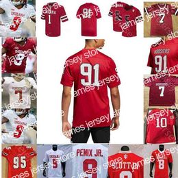 American College Football Wear Custom Indiana Hoosiers College Jersey Football Michael Penix Jr. Stevie Scott III Whop Philyor Jamar Johnson Ty Fryfogle Tiawan Mul