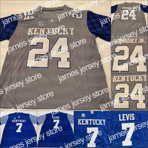 Ropa de fútbol americano universitario personalizada Camiseta de fútbol universitario de los Kentucky Wildcats 1 Lynn Bowden 26 Benjamin Snell 3 Terry Wilson 41 Josh Allen