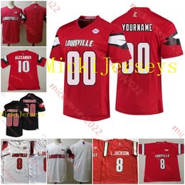 Vêtements de football universitaire américain Maillot de football personnalisé des Cardinals de Louisville 35 Antonio Watts Austin Collins Dez Melton Joshua Black Sam Secrest Brock Travelstea Me