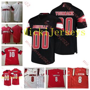 American College Football Wear Custom Louisville Cardinals voetbaljersey 1 Momo Sanogo Jarvis Brownlee Kameron Wilson Ahmari Huggins-Bruce Jermayne Lole Luke K