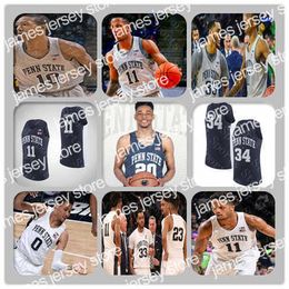 Ropa de fútbol americano universitario Hombres personalizados Penn State Nittany Lions College Basketball Jersey Lamar Stevens Rasir Bolton Kyle McCloskey Myles Dread Myreon Jones Wat