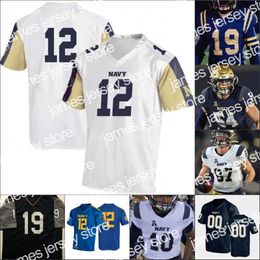 American College Football Wear Custom Navy Midshipmen Jersey Dalen Morris Jamale Carothers Mark Walker Mychal Cooper Diego Fagot Football NCAA College Mens Women K