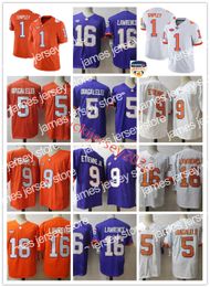 American College Football Wear Custom Stitched Mens Youth D.J. Uiagalelei Football Jersey 16 Trevor Lawrence 9 Travis Etienne Jr. 1 Maillots Will Shipley