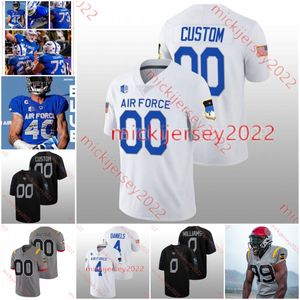 American College Football Wear Custom Stitched Air Force Falcons voetbalshirt 21 Cade Harris 23 Dane Kinamon 24 John Lee Eldridge III 25 Conner Carey 28 Emmanuel Mi