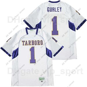 American College Football Wear Men Tarboro Varsity High School 1 Todd Gurley Jersey Football Breathable Sport Pure Cotton Team Color White All gestikte topkwaliteit O