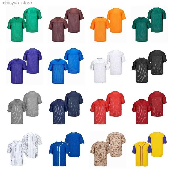 American College Football Wear Mens Jerseys American Football Style Blanco Blanco Verde Amarillo Azul Azul Bordado de camuflaje morado 2023 Nuevo Aceptación CustomL2403