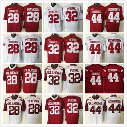 American College Football-kleding NCAA College Oklahoma Sooners voetbalshirts 28 Adrian Peterson 32 Samaje Perine 44 Brian Bosworth Jersey