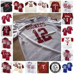 American College Football Wear NCAA Oklahoma ou College Cousue Cousue Jersey Dillon Gabriel 95 Isaiah Thomas Drake Pat Fields Tre Brown 52 Tyrese Robinso