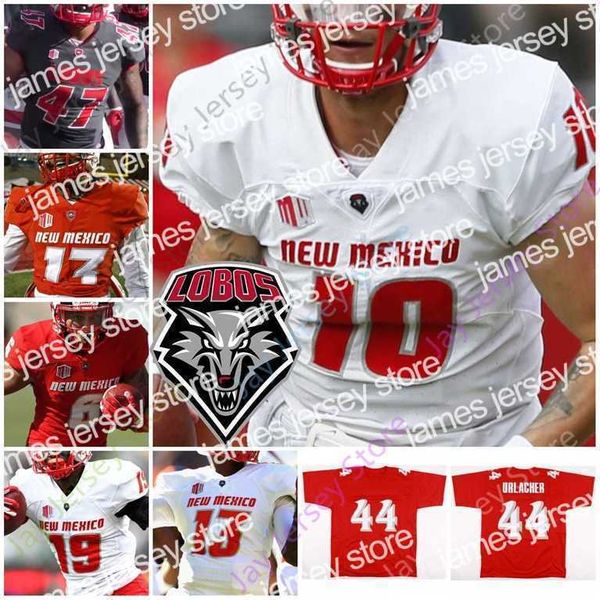 Vêtements de football universitaire américain Nik1 Nouveau-Mexique Lobos Nmu Maillot de football Ncaa College Brian Urlacher Tevaka Tuioti Sheriron Jones