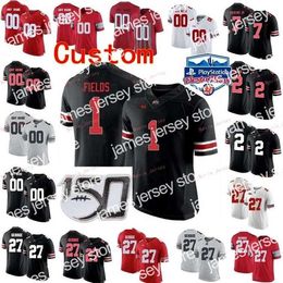 American College Football Wear NIK1 gestikt Custom 32 Jack Tatum 33 Master Teague III 33 Zach Harrison 36 Chris Spielman Ohio State Buckeyes College Youth Jersey