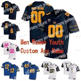 American College Football Wear Nik1 Stitched Custom 1 Bryce Treggs 1 DeSean Jackson 1 Marvin Jones Jr. 10 Marshawn Lynch California Golden Bears College Uomini Donne Tu