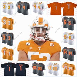 American College Football Wear Tennessee Volunteers Camiseta de fútbol 27 Quavaris Crouch 30 Roman Harrison 11 Henry To'o 2 Jarrett Guarantano 22 Jaylen McCollough 3 E